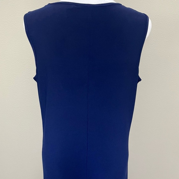 Navy Sleeveless Tank Dress - Picture 7 of 9
